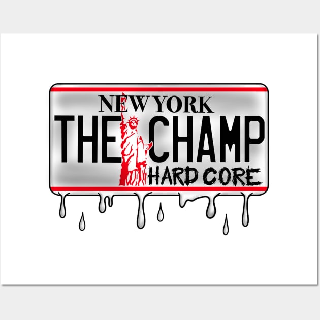 NY License Plate CHAMP Wall Art by The Champion’s Ring